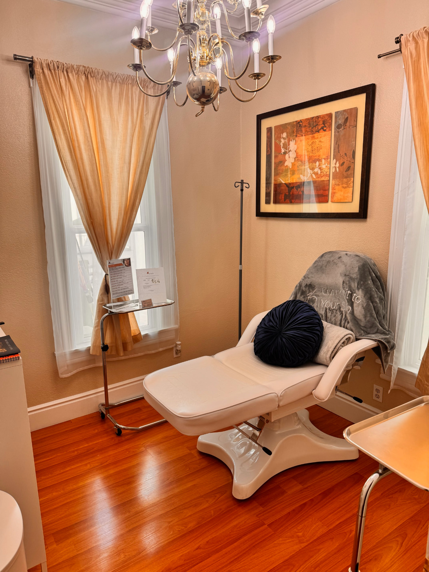 Treatment room at Bella Aesthetica